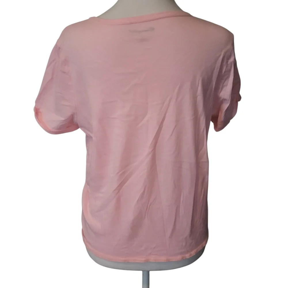 Champion Tie Front Tee Pink sz XL